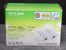 TP-LINK AV500 Nano Powerline Adaptador Starter Kit TL-PA4010KIT, HD Streaming NIOB comprar usado  Enviando para Brazil