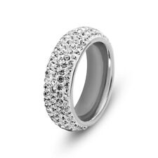 Edelstahl ring strass gebraucht kaufen  Dresden