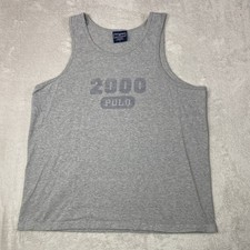 Camiseta polo esportiva vintage masculina grande sem mangas Ralph Lauren Y2K 2000, usado comprar usado  Enviando para Brazil