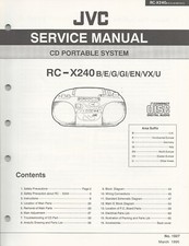 Serviceunterlagen jvc x240 gebraucht kaufen  Schwabach