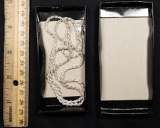 Corrente de corda italiana feita à mão prata esterlina 925 | 3mm | 24" | - Exatamente mostrado! comprar usado  Enviando para Brazil