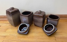 Usado, Recipientes de cerâmica. Home Trends. Conjunto de 4. Cofre para máquina de lavar louça-microondas-forno comprar usado  Enviando para Brazil