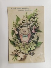 Cpa fantaisie cochon d'occasion  Le Havre-