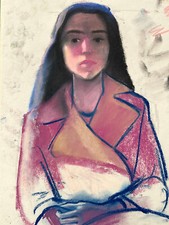 Kreide zeichnung papier gebraucht kaufen  Schwabmünchen