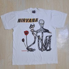 Camiseta Nirvana estilo vintage turnê banda INCESTICIDE branca tamanho: L reimpressão 077 comprar usado  Enviando para Brazil