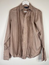 Blusa Ralph Lauren tamanho 8/US4 ouro rosa blush rosa plissado seda manga longa , usado comprar usado  Enviando para Brazil