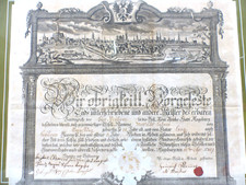 Urkunde gesellenbrief 1782 gebraucht kaufen  Fürth