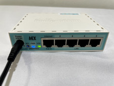 Roteador Gigabit Ethernet MikroTik Hex RB750GR3 5 Portas com Adaptador de Energia TESTADO, usado comprar usado Roteador Gigabit Ethernet MikroTik Hex RB750GR3 5 Portas com Adaptador de Energia TESTADO, usado comprar usado  Enviando para Brazil