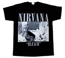 Camiseta NIRVANA BLEACH KURT COBAIN PRETA CURTA - MANGA LONGA 345XL comprar usado  Enviando para Brazil