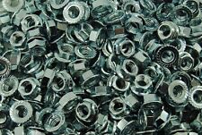 (400) Flange Serrilhada 3/8-16 Porcas Sextavadas Lock-zinco Chapeado comprar usado  Enviando para Brazil
