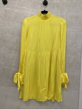 Vestido amarelo Alice e Olivia pequeno manga longa com gravatas comprar usado  Enviando para Brazil