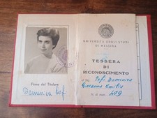 Tessera universitaria messina usato  Massa di Somma