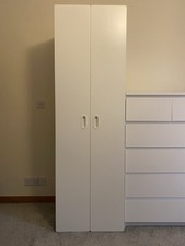 Ikea white slim for sale  NORWICH