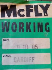 Mcfly backstage crew for sale  CARDIFF