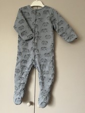 Blue padded sleepsuit for sale  ABERGAVENNY