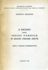 Discorso sugli indiani usato  Valenzano
