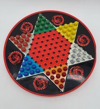 Vintage Ohio Art 2 em 1 Damas Chinesas e Regulares 12" Jogo Redondo COMPLETO -Leia, usado comprar usado  Enviando para Brazil