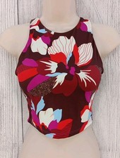 Top de biquíni Athleta XS Conscious Crop Hero Bloom decadente chocolate floral natação comprar usado  Enviando para Brazil