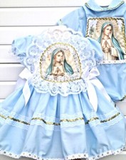 Sueño Bebé Niñas 0-8 Años Nuestra Señora Día Santo Tradicional Puffball Volantes Vestido segunda mano  Embacar hacia Mexico