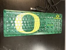 Teclado de computador University ou OREGON GO DUCKS VERDE AMARELO KEYCAPER TK-501 comprar usado  Enviando para Brazil