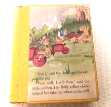 The Little Red Hen Paul Galdone Wooden Book Rare Handmade Collectible Decor Gift comprar usado  Enviando para Brazil