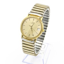 Relógio de pulso masculino Omega De Ville data janela quartzo 32mm tamanho 6,5 polegadas #WB2337-2 comprar usado  Enviando para Brazil