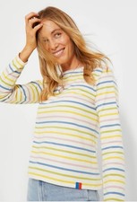 KULE Tęczowy pasek nowoczesny długi rękaw okrągły dekolt duży preppy żeglarz szyk na sprzedaż KULE Tęczowy pasek nowoczesny długi rękaw okrągły dekolt duży preppy żeglarz szyk na sprzedaż  Wysyłka do Poland