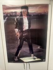 Pôster vintage King Of Pop Michael Jackson 24x33 Billy Jean anos 80 caminhada iluminada comprar usado  Enviando para Brazil