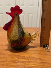 Art glass chicken for sale  Stafford