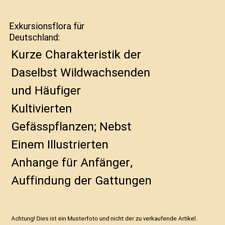 Exkursionsflora deutschland ku gebraucht kaufen  Trebbin