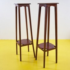 Coppia portavasi legno usato  Ferrara