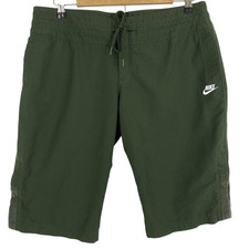 Bermuda Nike feminina tamanho médio 8-10 verde escuro comprimento cordão comprar usado  Enviando para Brazil
