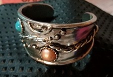 Vtg silver wide for sale  Huntington