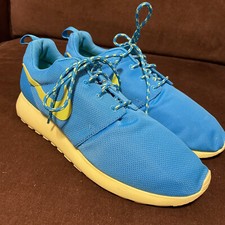 NIKE ROSHERUN ROSHE RUN BRILHO AZUL ROYAL VOLT AMARELO NEON 511882-400 9 EUA, usado comprar usado  Enviando para Brazil