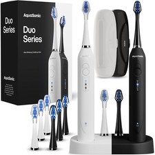 Escovas de dentes elétricas AquaSonic Duo cabo duplo ultra clareador comprar usado  Enviando para Brazil