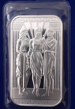 2022 Royal Mint Three Graces The Great Engravers 1 oz .9999 barra de prata, lacrada comprar usado  Enviando para Brazil