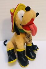 Firedog Pluto 7" Bolsa de Frijoles Peluche Walt Disney Bombero Perro Rescate segunda mano  Embacar hacia Argentina