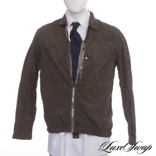 Usado, #1 VESTUÁRIO MASCULINO LNWOT Stone Island Forest verde enrugado leve com zíper jaqueta G comprar usado  Enviando para Brazil