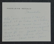 Actrice madeleine renaud d'occasion  Coulans-sur-Gée