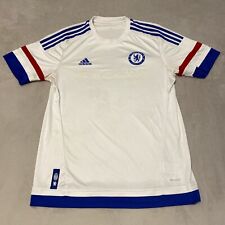 Camiseta de fútbol blanca visitante Chelsea 2015 2016 Adidas AH5108 para hombre L segunda mano  Embacar hacia Argentina