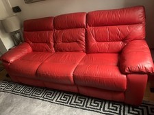 Dfs red seater for sale  BAGSHOT
