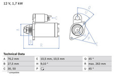 Bosch anlasser starter gebraucht kaufen  Oberlungwitz