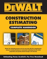 Dewalt construction estimating for sale  USA