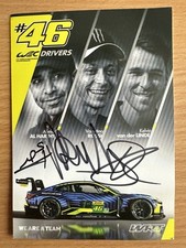 VALENTINO ROSSI VAN DER LINDE AL HARTHY ASSINADO WRT BMW CARTÃO PROMOCIONAL LE MANS 2025, usado comprar usado  Enviando para Brazil