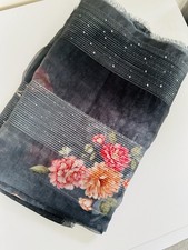 Black organza jacquard for sale  LONDON