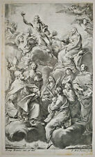 Gravura Pompeo Batoni Antonio Pazzi Cristo em Glória com Santos Século XVIII comprar usado  Enviando para Brazil