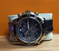 Citizen Promaster Yachting Timer relógio solar mostrador preto, pulseira de borracha, uso No9687 comprar usado  Enviando para Brazil
