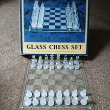 Glass chess set for sale  BRIDPORT