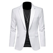 Jaqueta masculina casual terno blazer slim fit terno casamento negócios terno tops, usado comprar usado  Enviando para Brazil