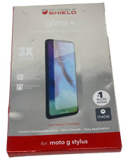 Protetor de tela Zagg vidro escudo invisível para Moto G Stylus impacto extremo comprar usado  Enviando para Brazil